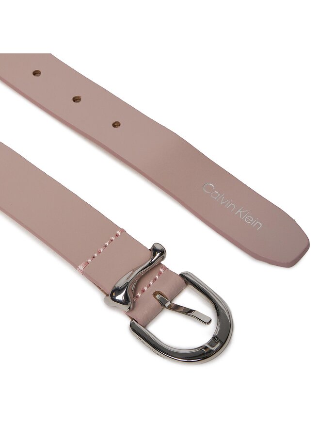 Ceinture femme Calvin Klein Round Organic Loop Belt 2.5 K60K611930 Rose chaussures