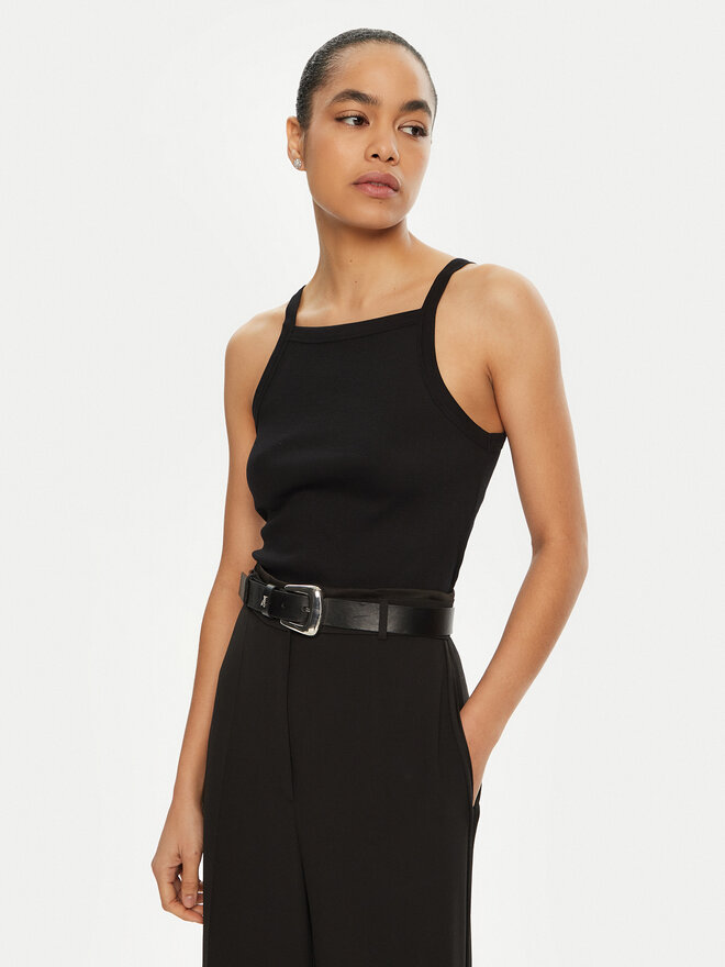 IVY OAK IVY OAK Τοπ Klara Rose IO1100X2362 Μαύρο Slim Fit