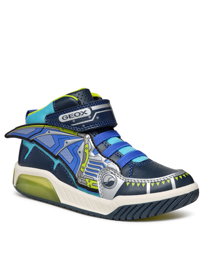 Scarpe Geox J Inek Boy - Sneakers Alte Con Luci LED