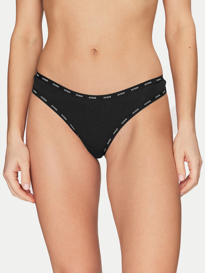 Guess Guess Komplektas: 3 klasikinių kelnaičių poros O5RG13 K6YW1 Juoda