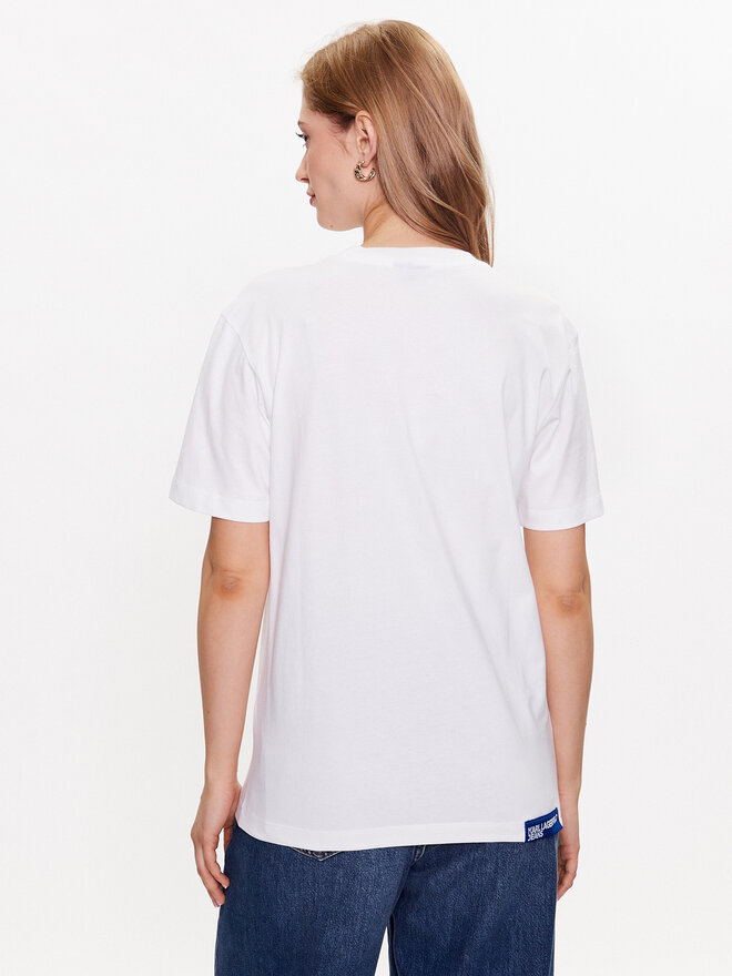 Karl Lagerfeld Jeans Karl Lagerfeld Jeans Camiseta 231J1706 Blanco Regular Fit