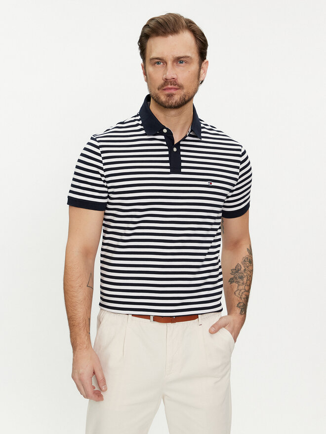 Tommy Hilfiger Tommy Hilfiger Pólóing 1985 MW0MW17770 Sötétkék Regular Fit