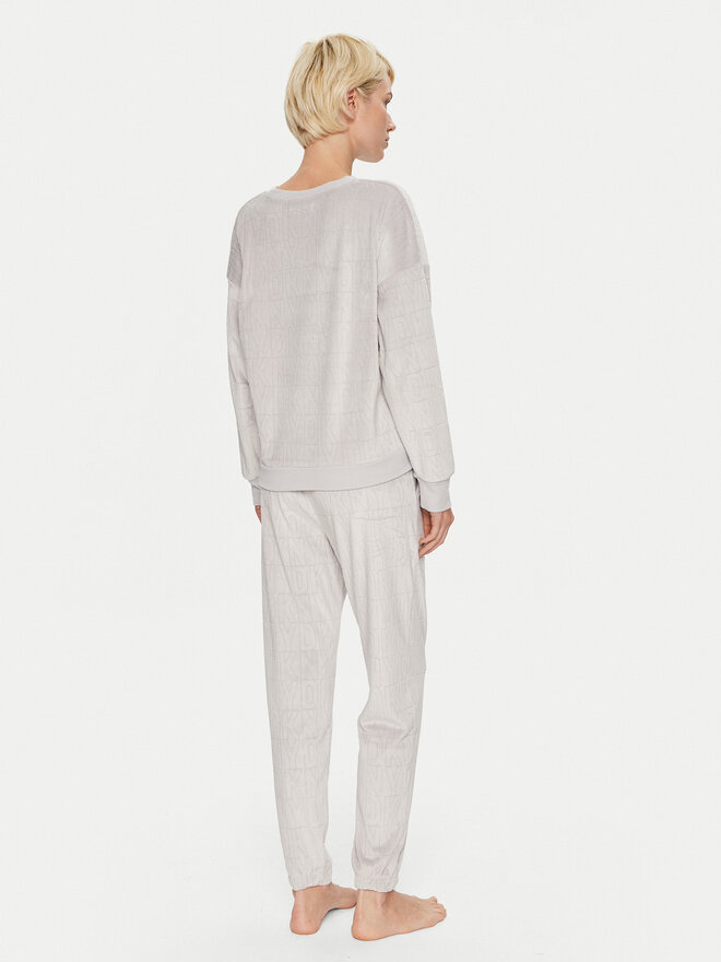 DKNY DKNY Pižama YI90034 Pilka Relaxed Fit