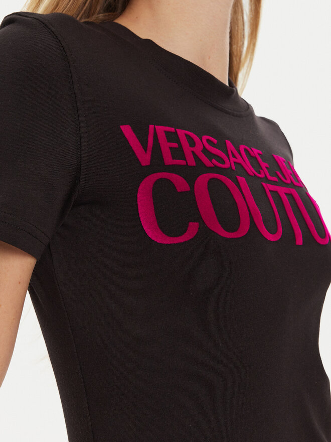Versace Jeans Couture Versace Jeans Couture T-Shirt 77HAHL01 Μαύρο Regular Fit