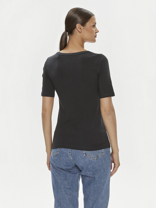 Gant Gant Marškinėliai 4203491 Juoda Slim Fit