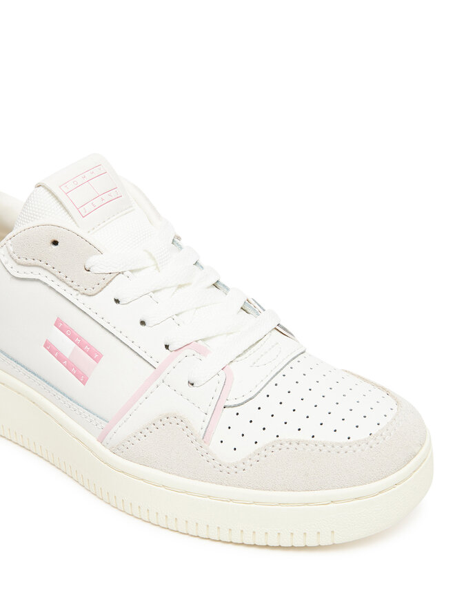 Tommy Jeans Sneakersy Tommy Jeans Tjw Retro Basket Sneaker EN0EN02818 Écru