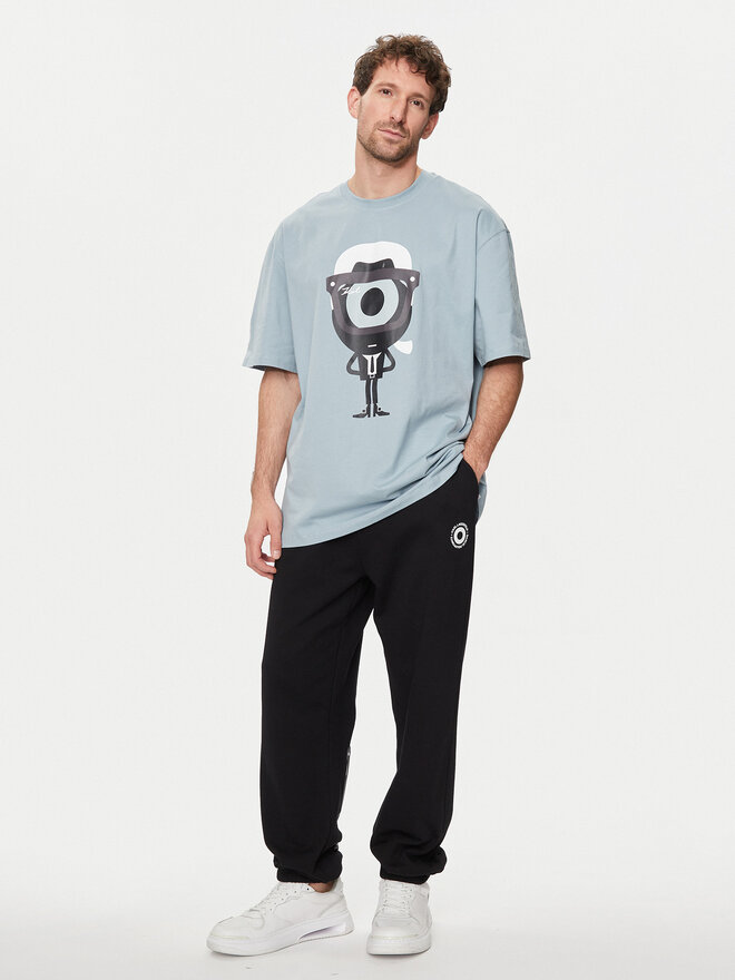 KARL LAGERFELD KARL LAGERFELD Marškinėliai 755098 542270 Mėlyna Regular Fit