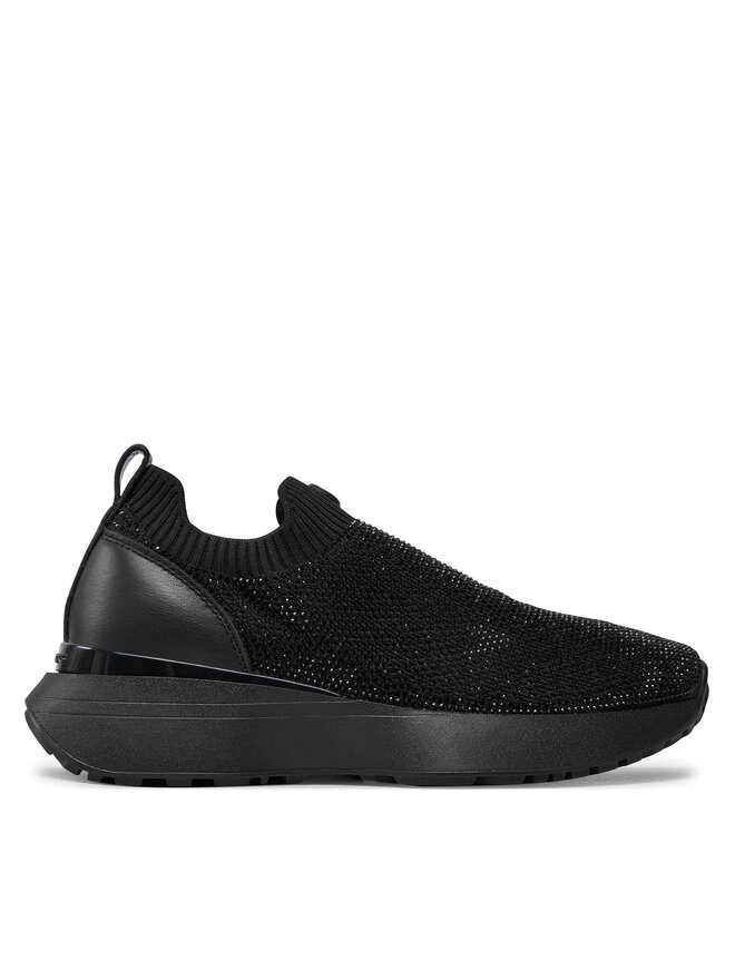 Black and white michael kors sneakers discount