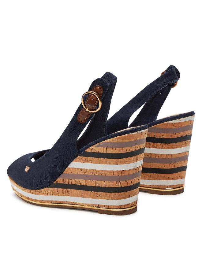 Wrangler Sandały Wrangler Raval Marina Women Wedge 20241057.29Y Granatowy