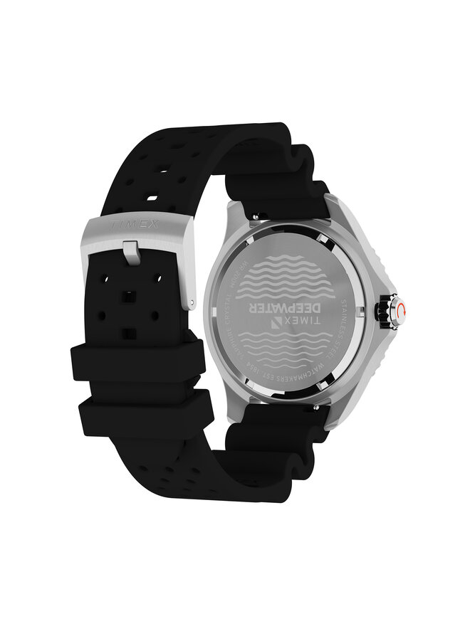 Timex Ρολόι Timex Deepwater Meridian TW2W81600 Ασημί