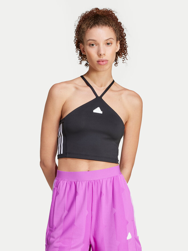 adidas adidas Marškinėliai Tiro Cut 3-Stripes Summer IX3503 Juoda Slim Fit