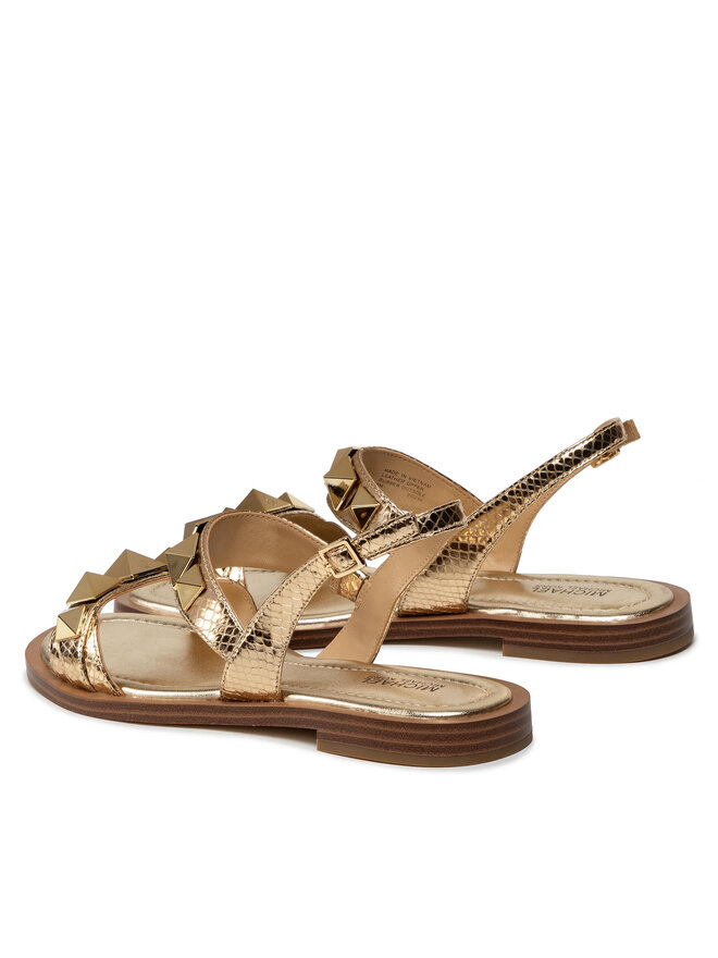 Sandále MICHAEL Michael Kors Wren Flat Sandal 40S2WRFA1M Zlatá | eobuv.sk