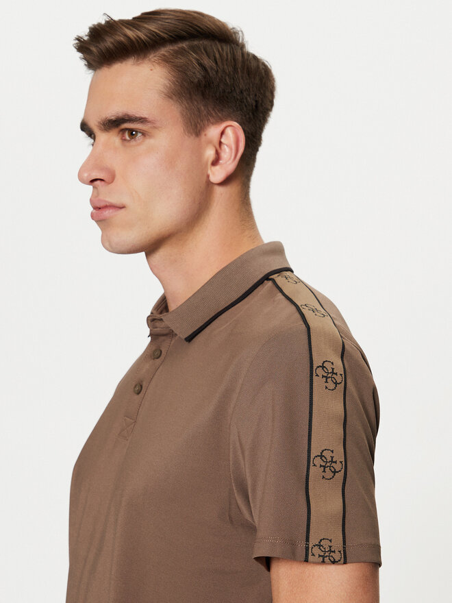 Guess Guess Poloshirt M4YP40 KARS0 Braun Regular Fit