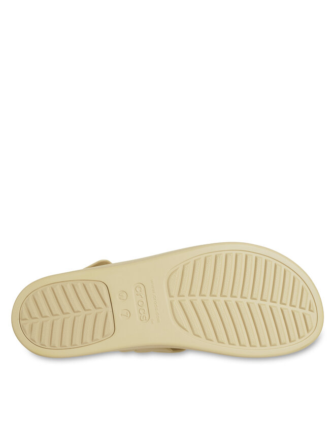 Crocs Sandały Crocs Brooklyn Woven Upper LW 209977 Beżowy