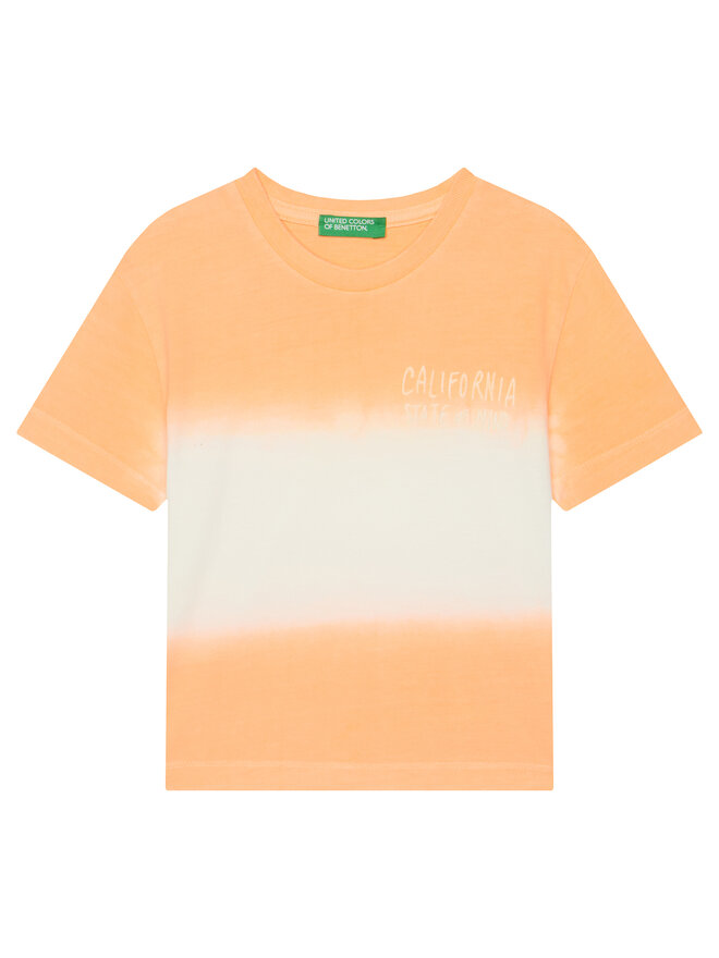 United Colors Of Benetton United Colors Of Benetton Marškinėliai 3NPDG10J5 Oranžinė Regular Fit