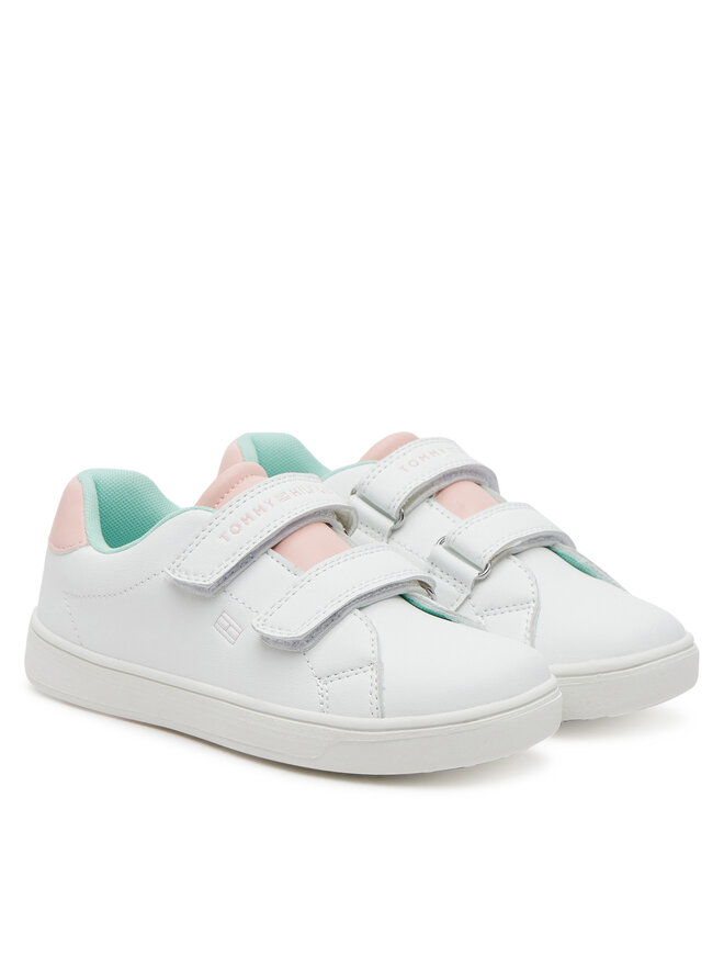 Tommy Hilfiger Сникърси Tommy Hilfiger Low Cut Velcro Sneaker T1A9-33727-1355 S Бял