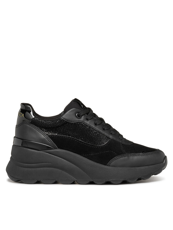 Geox Sneakersy Geox D Spherica Ec13 D45WAA 0JS85 C9999 Czarny