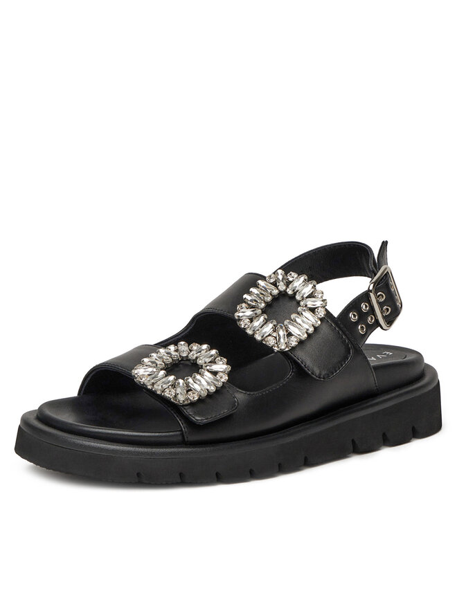 Eva Minge Sandalen Eva Minge SNOWDROP-I75-563 Schwarz