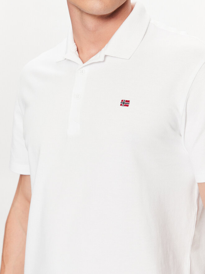 Napapijri Napapijri Polo Ealis NP0A4H8B Λευκό Regular Fit