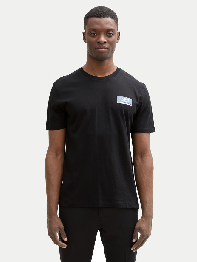 Tom Tailor Denim Tom Tailor Denim T-Shirt 1043491 Μαύρο Regular Fit