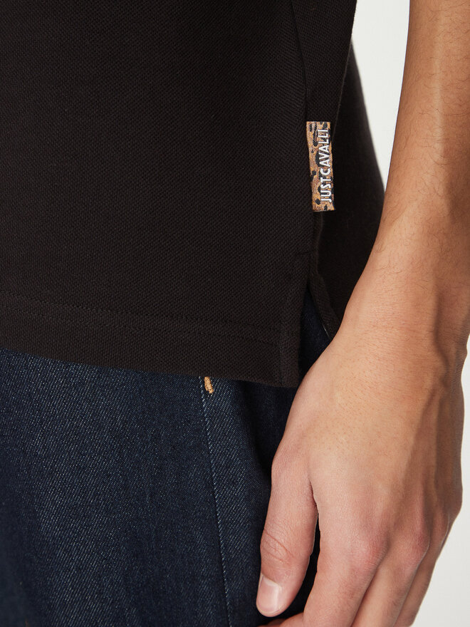 Just Cavalli Just Cavalli Poloshirt 78OAGT01 Schwarz Regular Fit