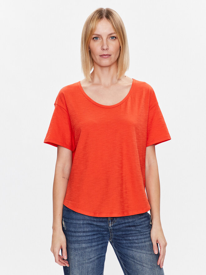 United Colors Of Benetton United Colors Of Benetton Póló 3BVXD1033 Narancssárga Relaxed Fit