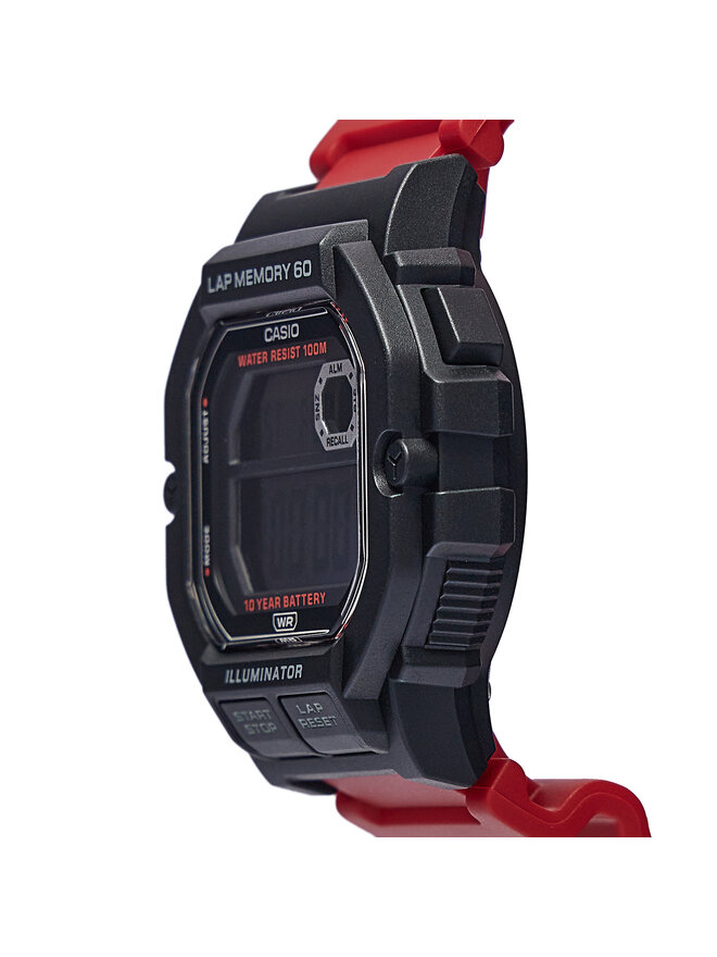 Casio Zegarek Casio WS-1400H-4AVEF Czerwony