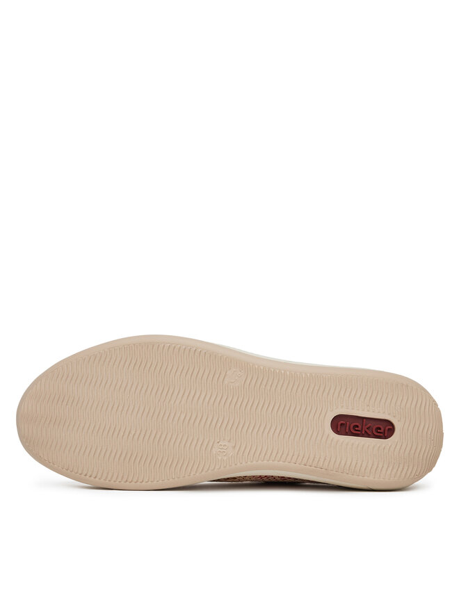 Rieker Sneakersy Rieker N1112-91 Béžová