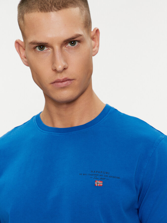 Napapijri Napapijri Camiseta Selbas NP0A4GBQ Azul Regular Fit