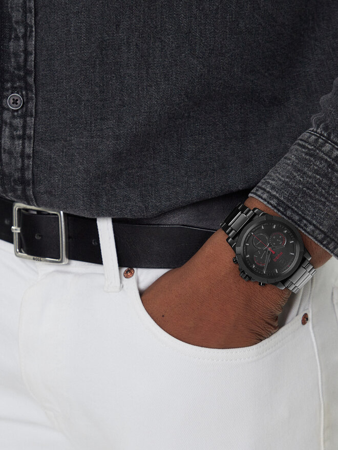 HUGO Reloj Hugo Impress 1530296 Negro