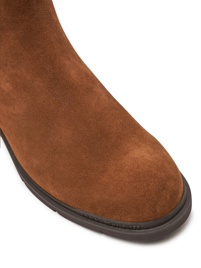 Tommy Hilfiger Боти тип челси Tommy Hilfiger Flexible Hilfiger Suede Chelsea FM0FM05102 Кафяв