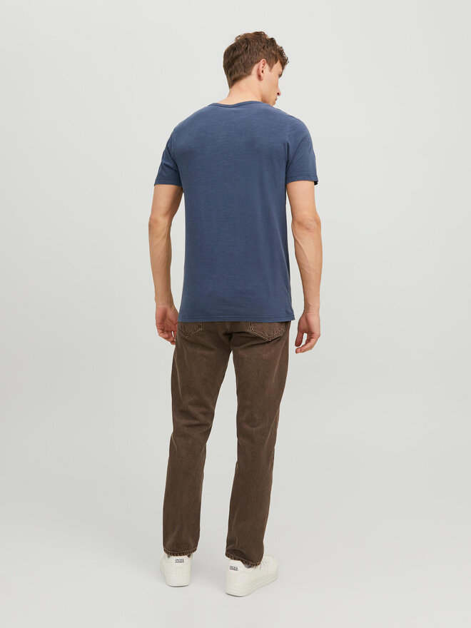 Jack&Jones Jack&Jones Majica Split 12164972 Mornarsko modra Standard Fit