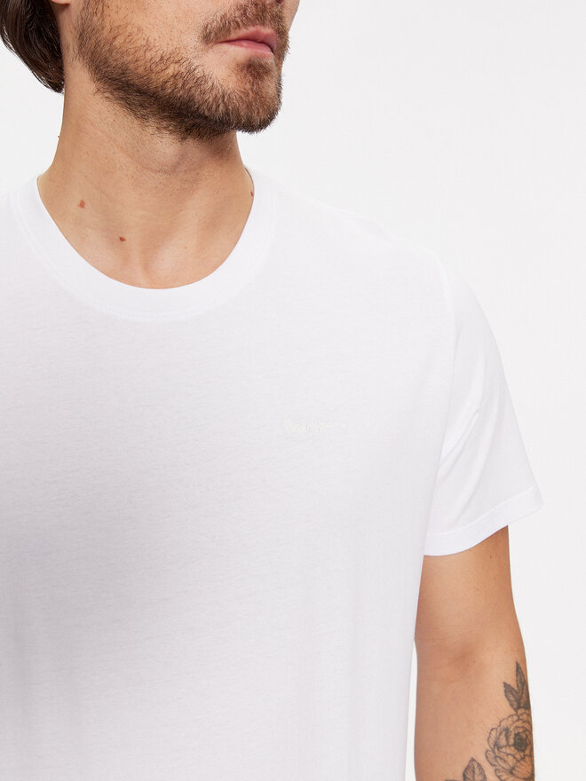 Pepe Jeans Pepe Jeans Camiseta Connor PM509206 Blanco Regular Fit