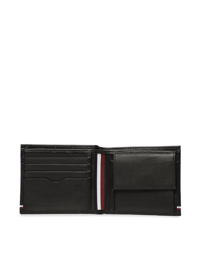 Tommy Hilfiger Geldbörse Tommy Hilfiger Th Central Extra Cc And Coin AM0AM11260 Schwarz