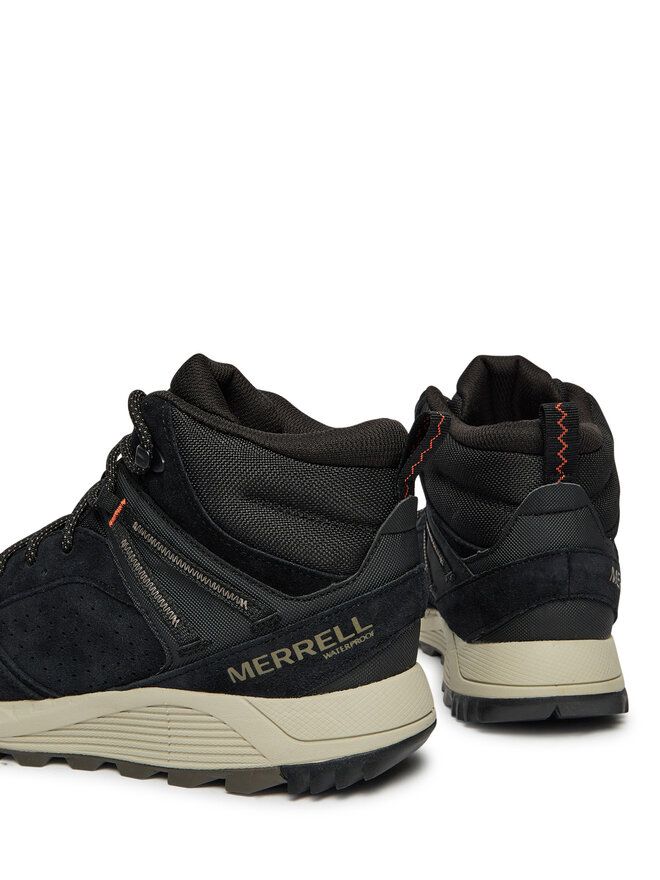 Merrell Schnürstiefeletten Merrell Wildwood Mid Ltr Wp J068027 Schwarz