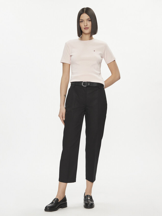 Tommy Hilfiger Tommy Hilfiger Marškinėliai New Cody WW0WW40587 Rožinė Slim Fit