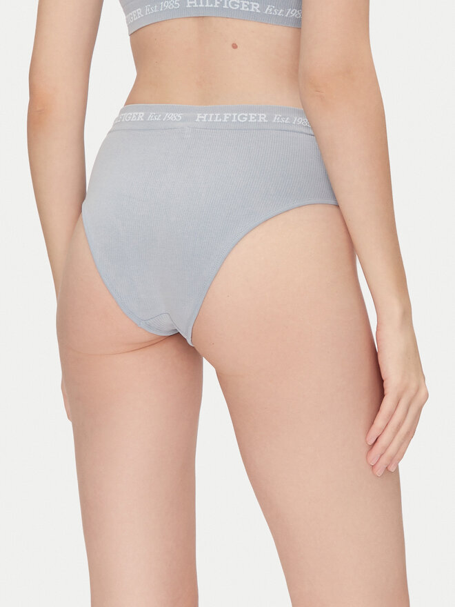 Tommy Hilfiger Tommy Hilfiger Klasične spodnje hlačke z visokim pasom UW0UW05724 Modra
