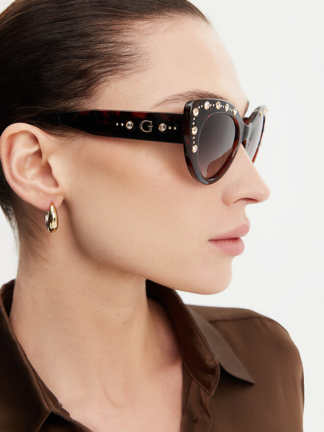 Guess Okulary przeciwsłoneczne Guess GU00163 Brązowy