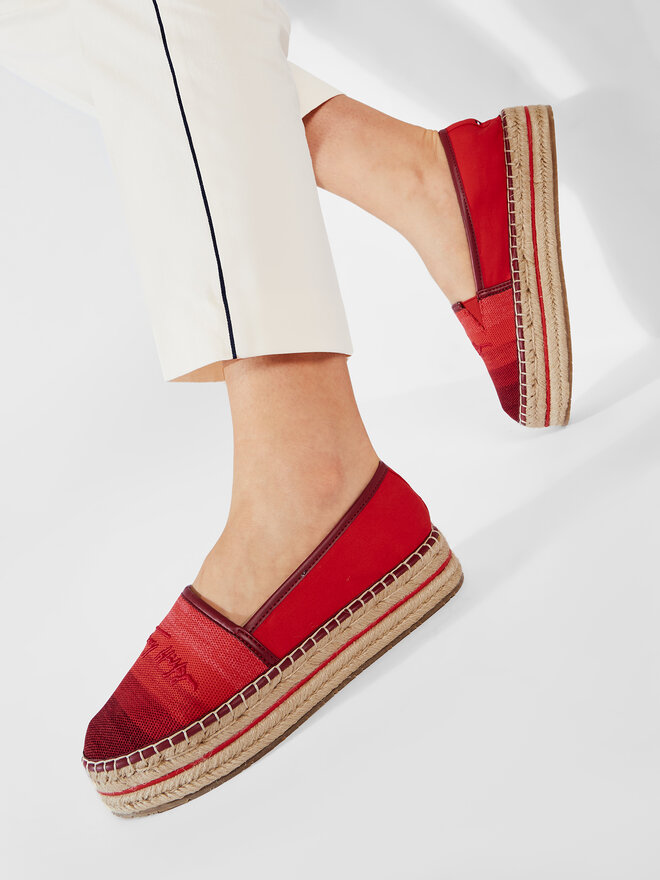 Tommy hilfiger red espadrilles discount