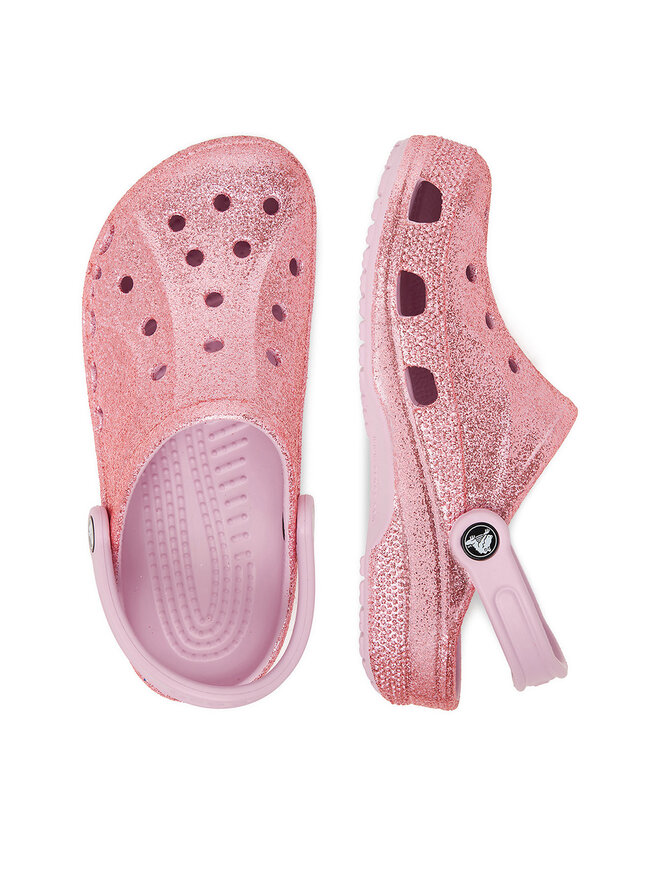 Crocs Pantoletten Crocs C-BAYA GLITTER CLOG 205925-6GD Rosa