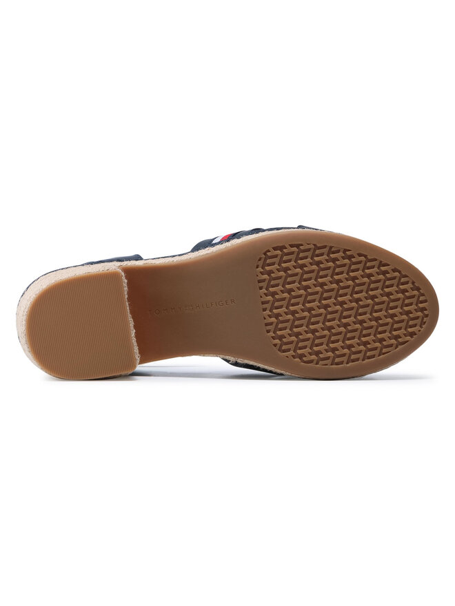 Tommy Hilfiger Espadrile Tommy Hilfiger Th Interlace Mid Heel Sandal FW0FW05609 Mornarsko modra