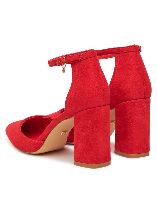 DeeZee Czółenka DeeZee DF-82616-85-35621 Czerwony