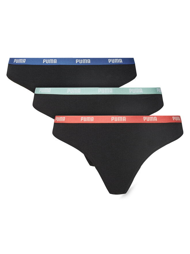 Puma Puma Σετ 3 τεμάχια στρίνγκ 907590 Μαύρο