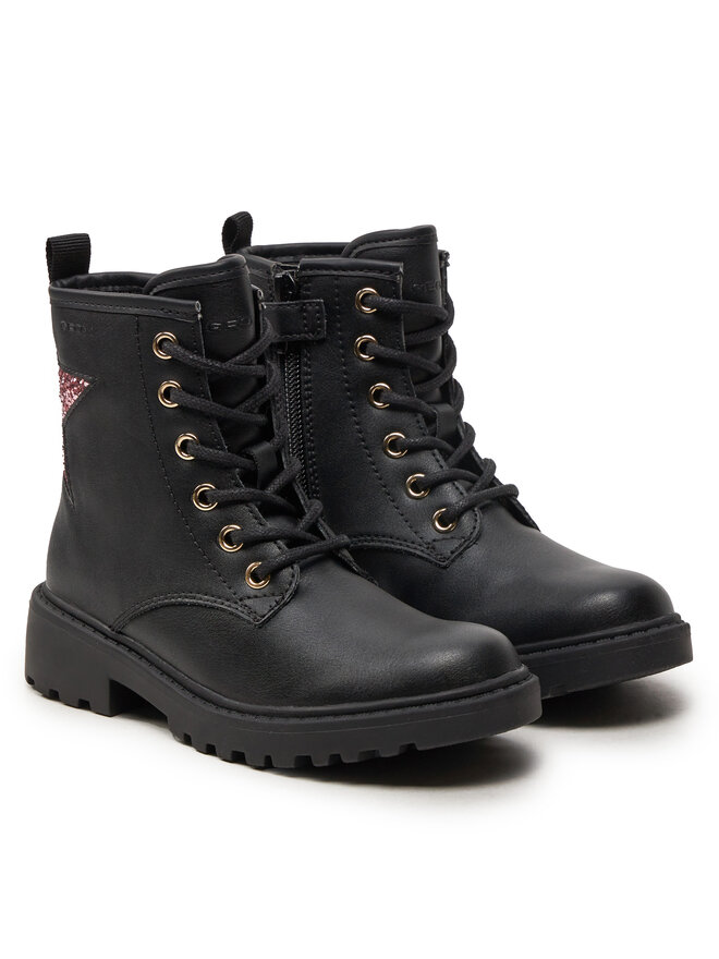 Geox Kozačky Geox Jr Casey J9420G 0BCEW C9B8W M Černá