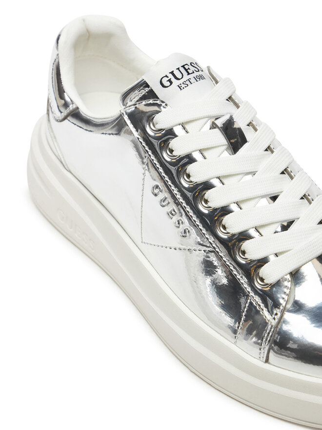 Guess Sneakersy Guess FLPELB PAF12 Srebrny