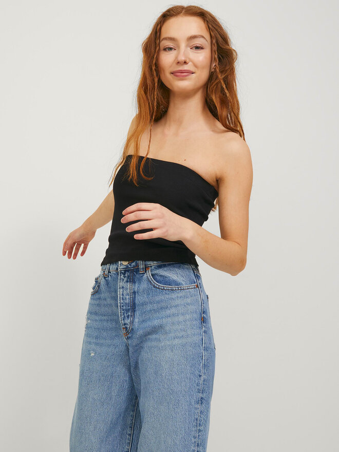 JJXX JJXX Τοπ Fiona 12234188 Μαύρο Slim Fit