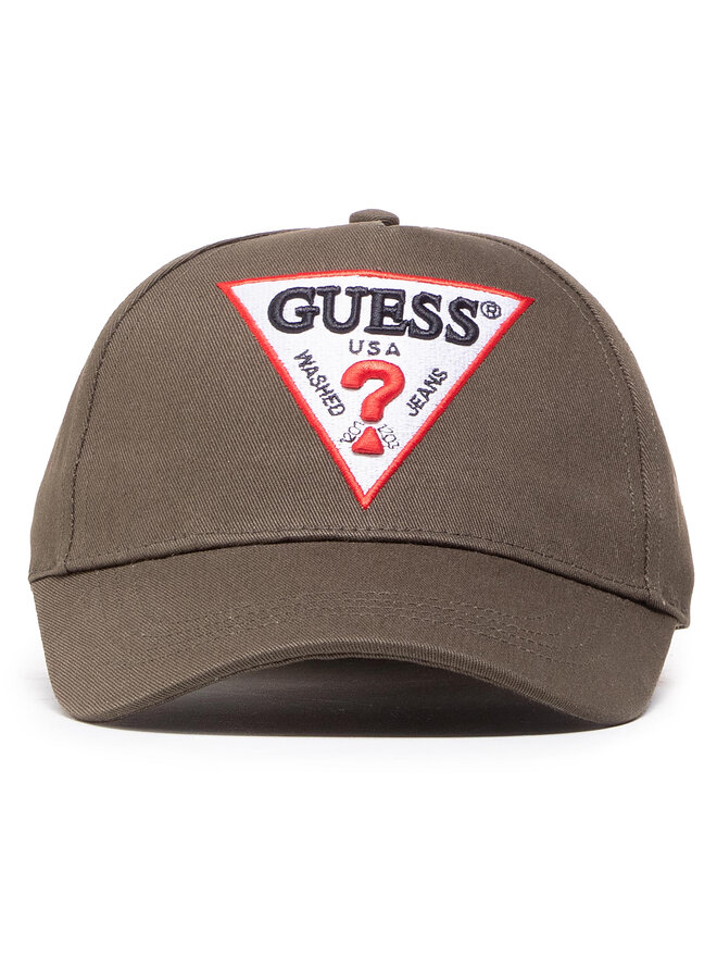 Guess Cepure ar nagu Guess Triangle Logo Cap M1RZ57 WBN60 Zaļš