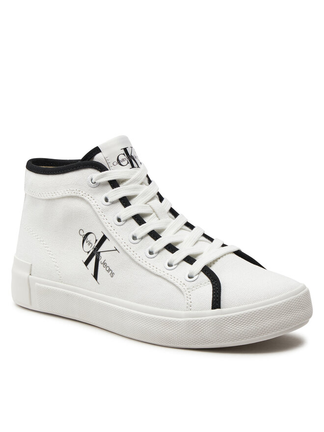 Calvin Klein Jeans Сникърси Calvin Klein Jeans Skater Vulcanized High Cs Ml Mr YW0YW01454 Бял