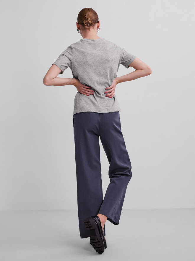 Pieces Pieces Marškinėliai Ria 17086970 Pilka Regular Fit