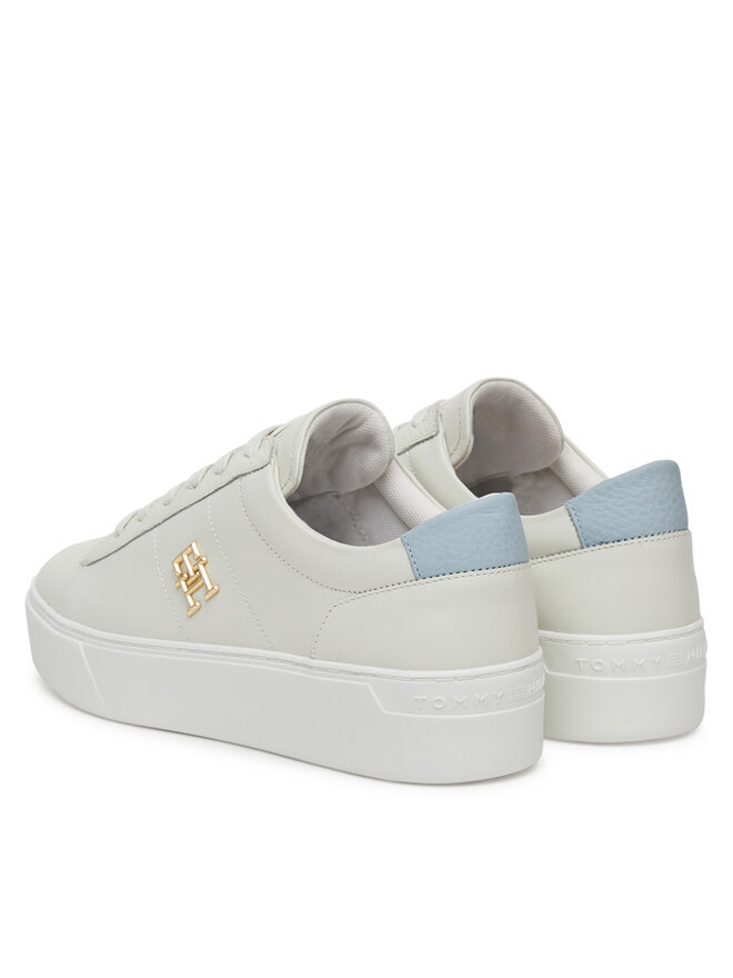 Tommy Hilfiger Sneakersy Tommy Hilfiger Platform Court Sneaker FW0FW08464 Biały